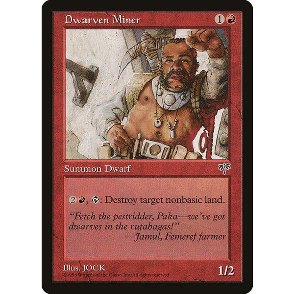 Magic: The Gathering Dwarven Miner (169) Heavily Played
