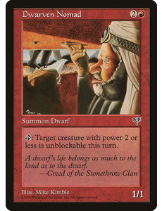 Magic: The Gathering Dwarven Nomad (170) Moderately Played