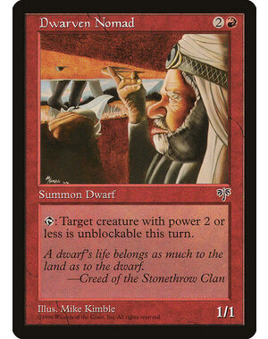Magic: The Gathering Dwarven Nomad (170) Moderately Played