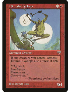 Magic: The Gathering Ekundu Cyclops (171) Moderately Played