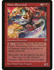 Magic: The Gathering Flame Elemental (175) Heavily Played