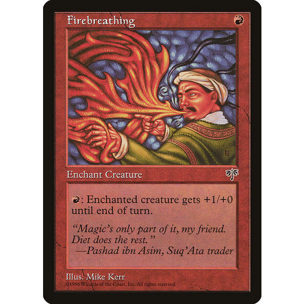 Magic: The Gathering Firebreathing (174) Moderately Played