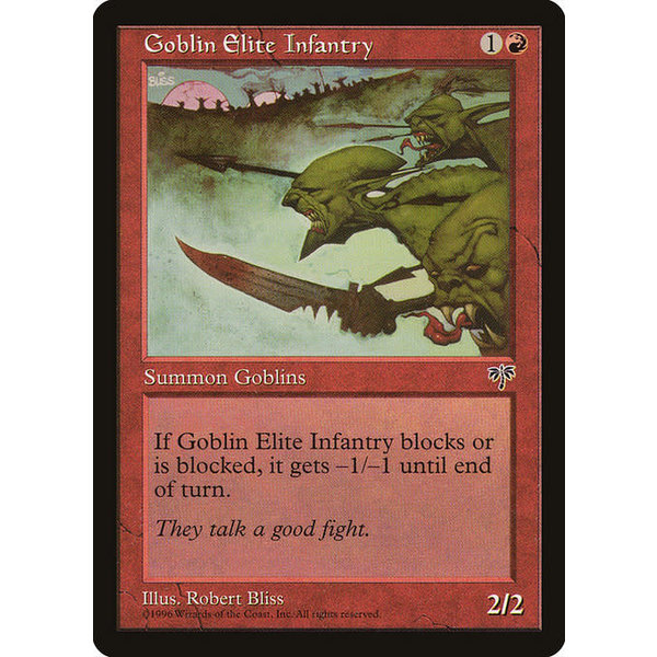 Magic: The Gathering Goblin Elite Infantry (177) Heavily Played