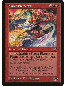 Magic: The Gathering Flame Elemental (175) Moderately Played