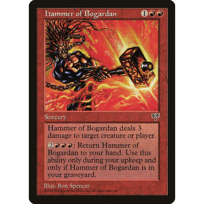 Magic: The Gathering Hammer of Bogardan (181) Heavily Played