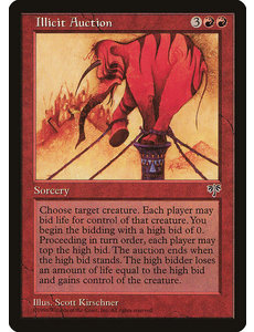 Magic: The Gathering Illicit Auction (183) Moderately Played