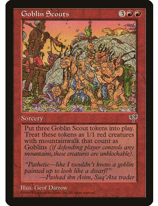 Magic: The Gathering Goblin Scouts (178) Heavily Played