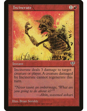 Magic: The Gathering Incinerate (184) Heavily Played