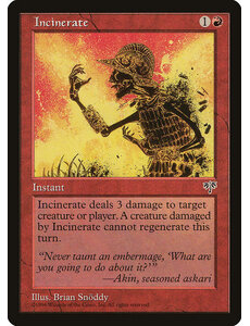 Magic: The Gathering Incinerate (184) Moderately Played