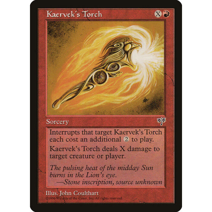 Magic: The Gathering Kaervek's Torch (185) Moderately Played