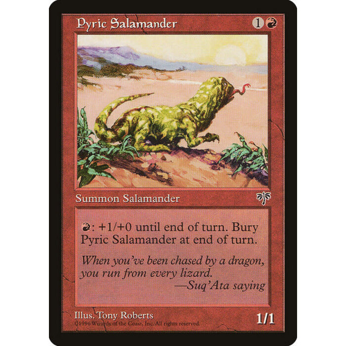 Magic: The Gathering Pyric Salamander (187) Heavily Played