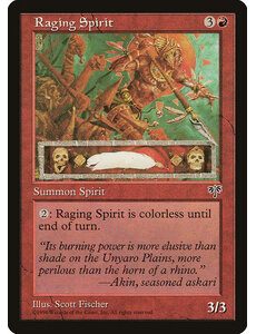 Magic: The Gathering Raging Spirit (188) Heavily Played