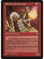 Magic: The Gathering Reckless Embermage (189) Moderately Played