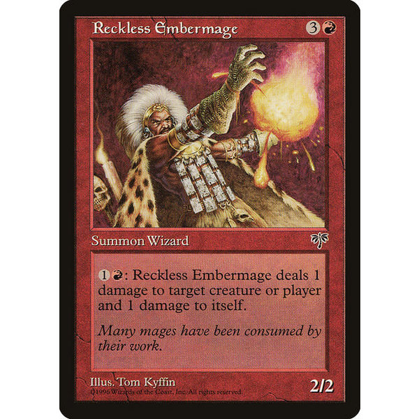 Magic: The Gathering Reckless Embermage (189) Moderately Played