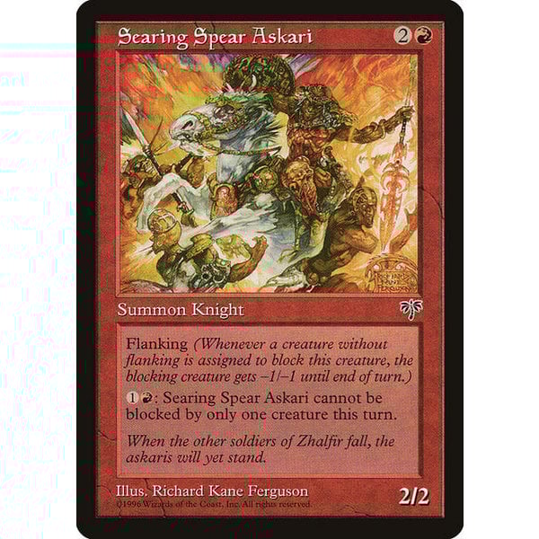 Magic: The Gathering Searing Spear Askari (191) Moderately Played