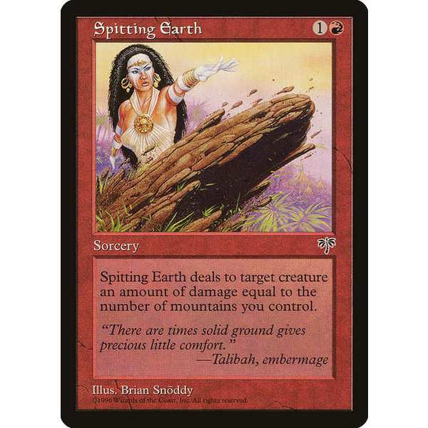 Magic: The Gathering Spitting Earth (193) Heavily Played
