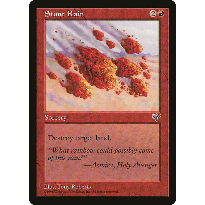 Magic: The Gathering Stone Rain (194) Moderately Played