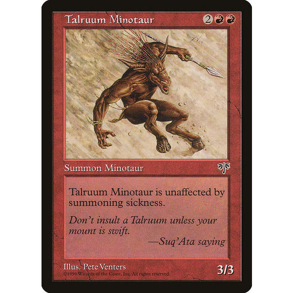 Magic: The Gathering Talruum Minotaur (196) Lightly Played