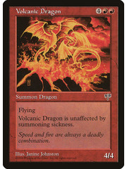 Magic: The Gathering Volcanic Dragon (201) Heavily Played