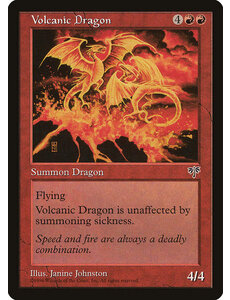 Magic: The Gathering Volcanic Dragon (201) Moderately Played