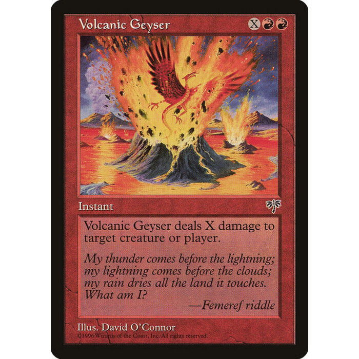 Magic: The Gathering Volcanic Geyser (202) Lightly Played