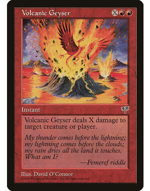 Magic: The Gathering Volcanic Geyser (202) Moderately Played