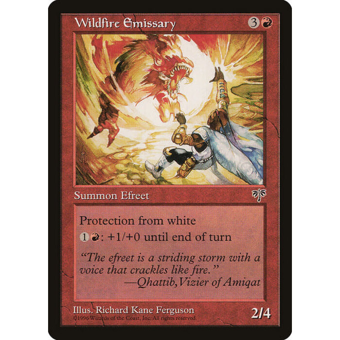 Magic: The Gathering Wildfire Emissary (203) Moderately Played