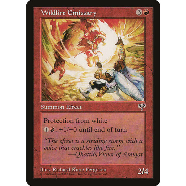 Magic: The Gathering Wildfire Emissary (203) Lightly Played