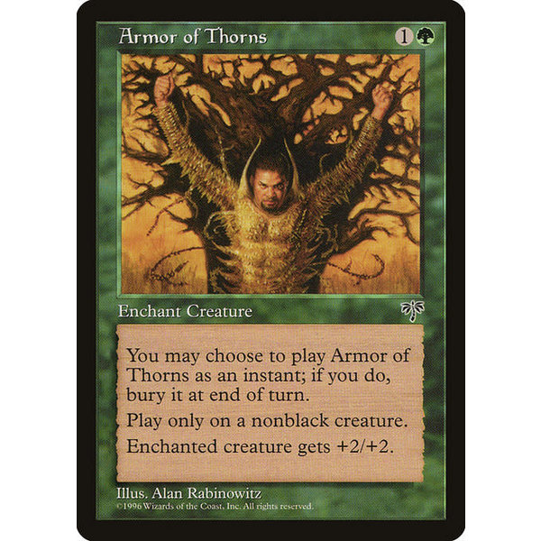 Magic: The Gathering Armor of Thorns (206) Heavily Played