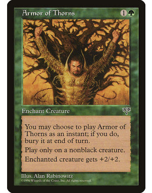 Magic: The Gathering Armor of Thorns (206) Moderately Played