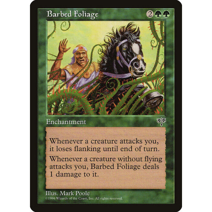 Magic: The Gathering Barbed Foliage (207) Moderately Played
