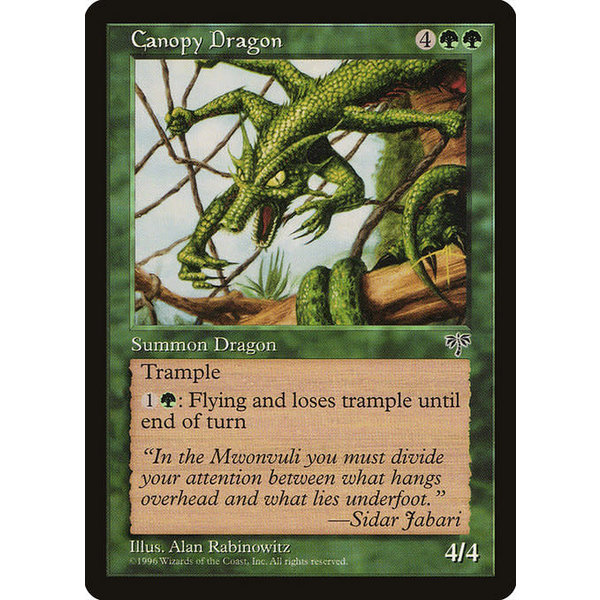 Magic: The Gathering Canopy Dragon (209) Moderately Played