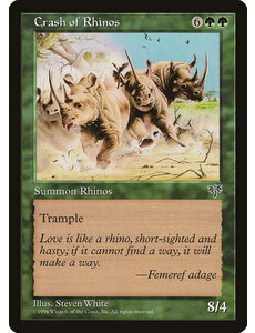 Magic: The Gathering Crash of Rhinos (210) Heavily Played