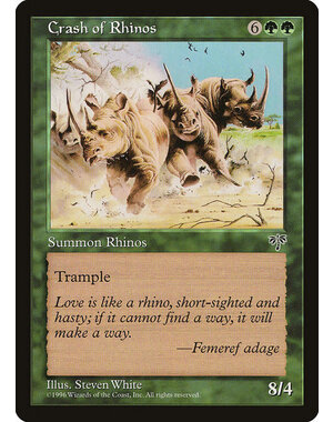 Magic: The Gathering Crash of Rhinos (210) Moderately Played