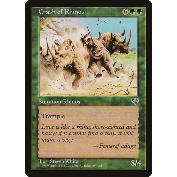 Magic: The Gathering Crash of Rhinos (210) Moderately Played