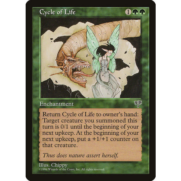 Magic: The Gathering Cycle of Life (211) Heavily Played
