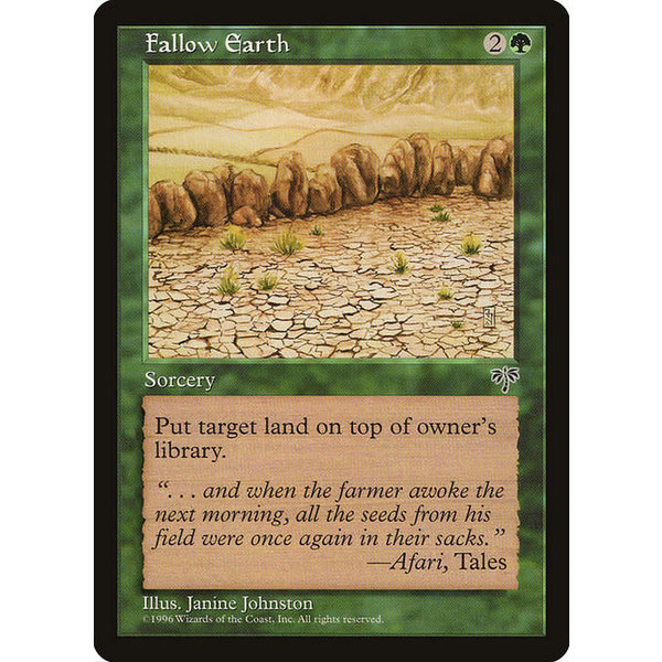 Magic: The Gathering Fallow Earth (214) Moderately Played