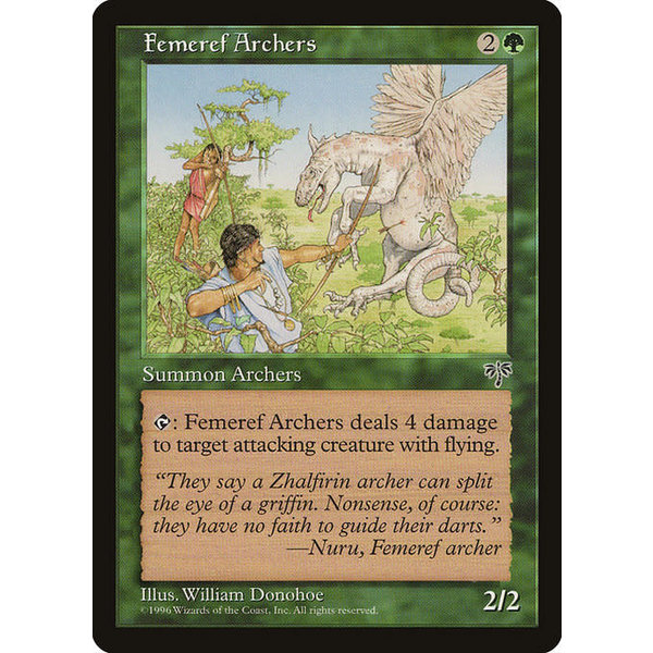 Magic: The Gathering Femeref Archers (215) Moderately Played