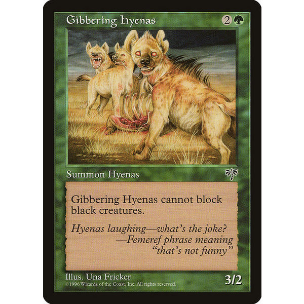 Magic: The Gathering Gibbering Hyenas (219) Moderately Played