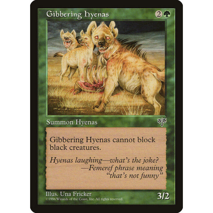 Magic: The Gathering Gibbering Hyenas (219) Moderately Played