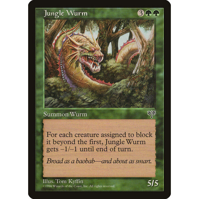Magic: The Gathering Jungle Wurm (224) Moderately Played