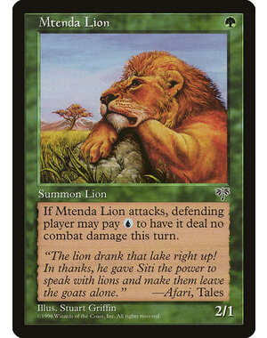 Magic: The Gathering Mtenda Lion (230) Moderately Played