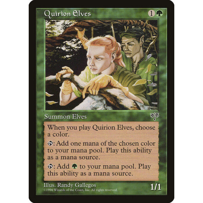 Magic: The Gathering Quirion Elves (234) Moderately Played
