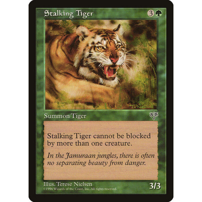 Magic: The Gathering Stalking Tiger (243) Moderately Played