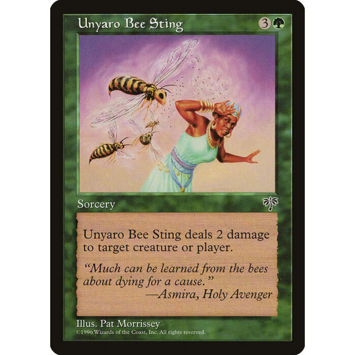 Magic: The Gathering Unyaro Bee Sting (250) Moderately Played