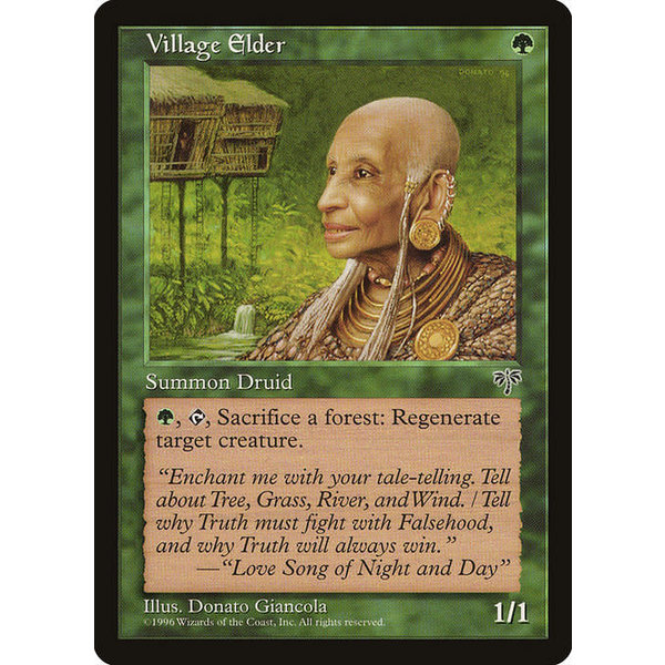 Magic: The Gathering Village Elder (251) Lightly Played