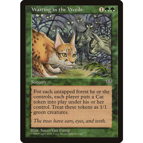 Magic: The Gathering Waiting in the Weeds (252) Moderately Played