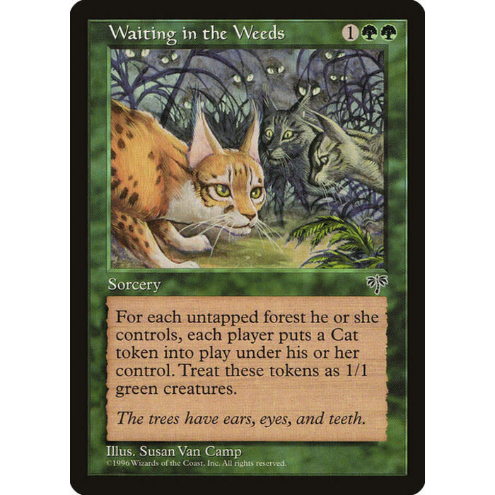 Magic: The Gathering Waiting in the Weeds (252) Moderately Played