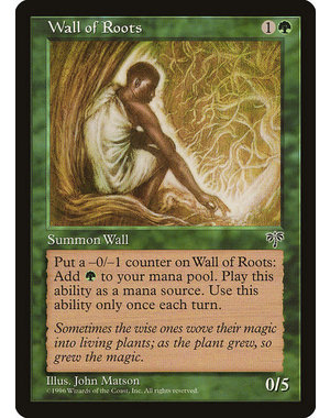 Magic: The Gathering Wall of Roots (253) Damaged