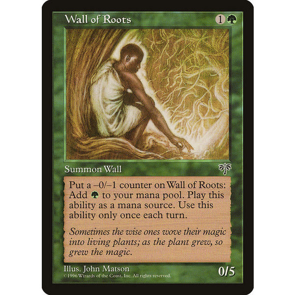 Magic: The Gathering Wall of Roots (253) Moderately Played
